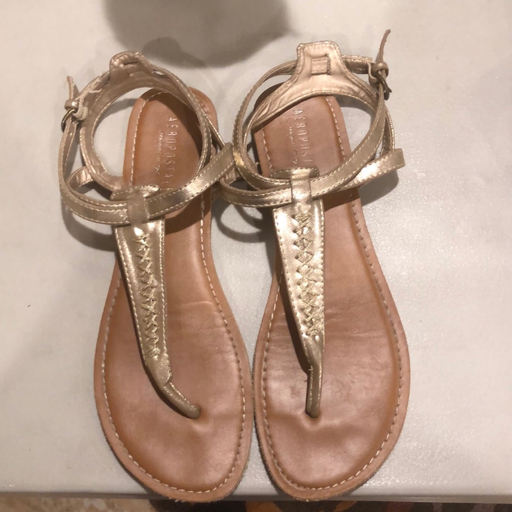Gold sandals